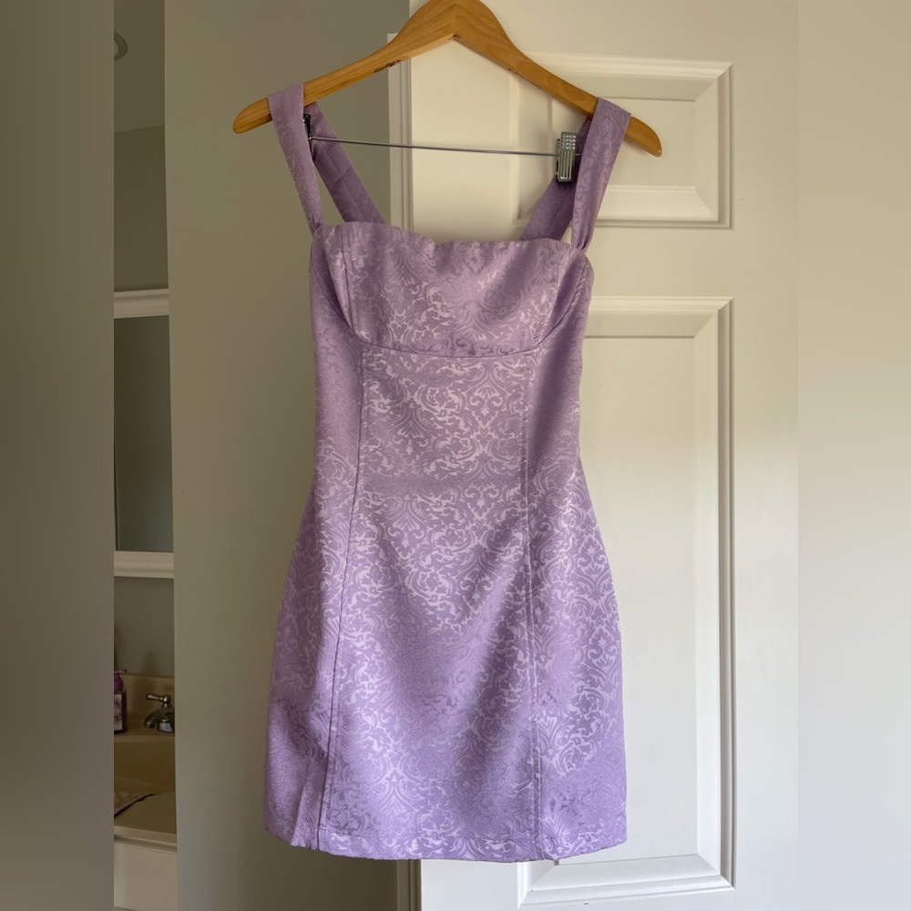Lucy in the Sky Reese Jacquard Dress in Lavender